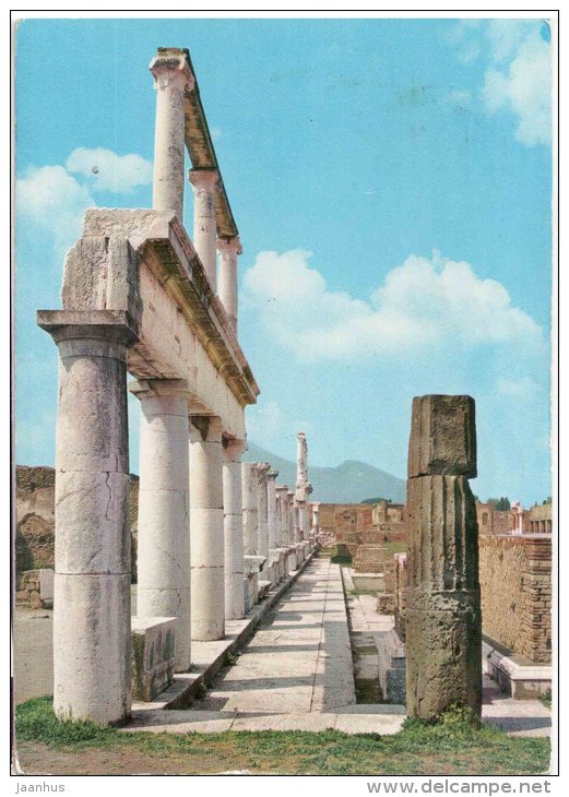 Foro , Portico Occidentale - Forum , Western Porch - ruins - Pompei - Campania - 23095 - Italia - Italy - used - JH Postcards