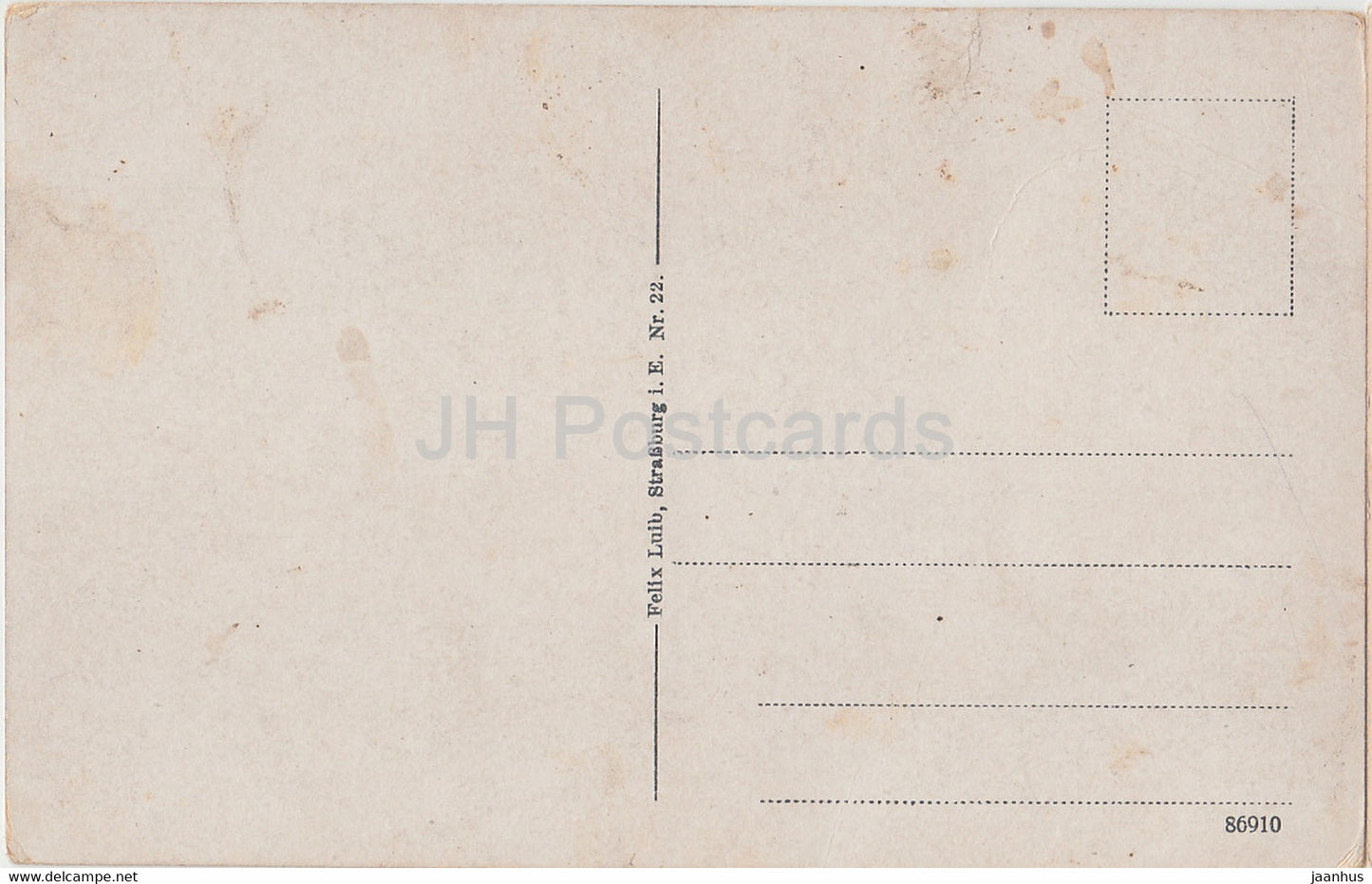 Strassburg i Els - Strasbourg - Hauptbahnhof - railway station - 22 - old postcard - France - unused