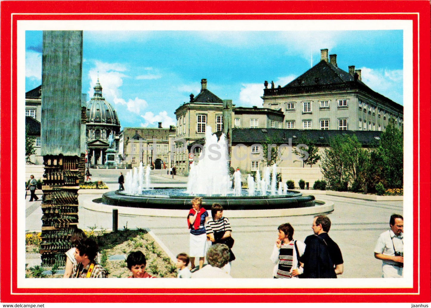 Copenhagen - Amaliehaven - Amalie Garden - fountain - 212 - Denmark - unused - JH Postcards