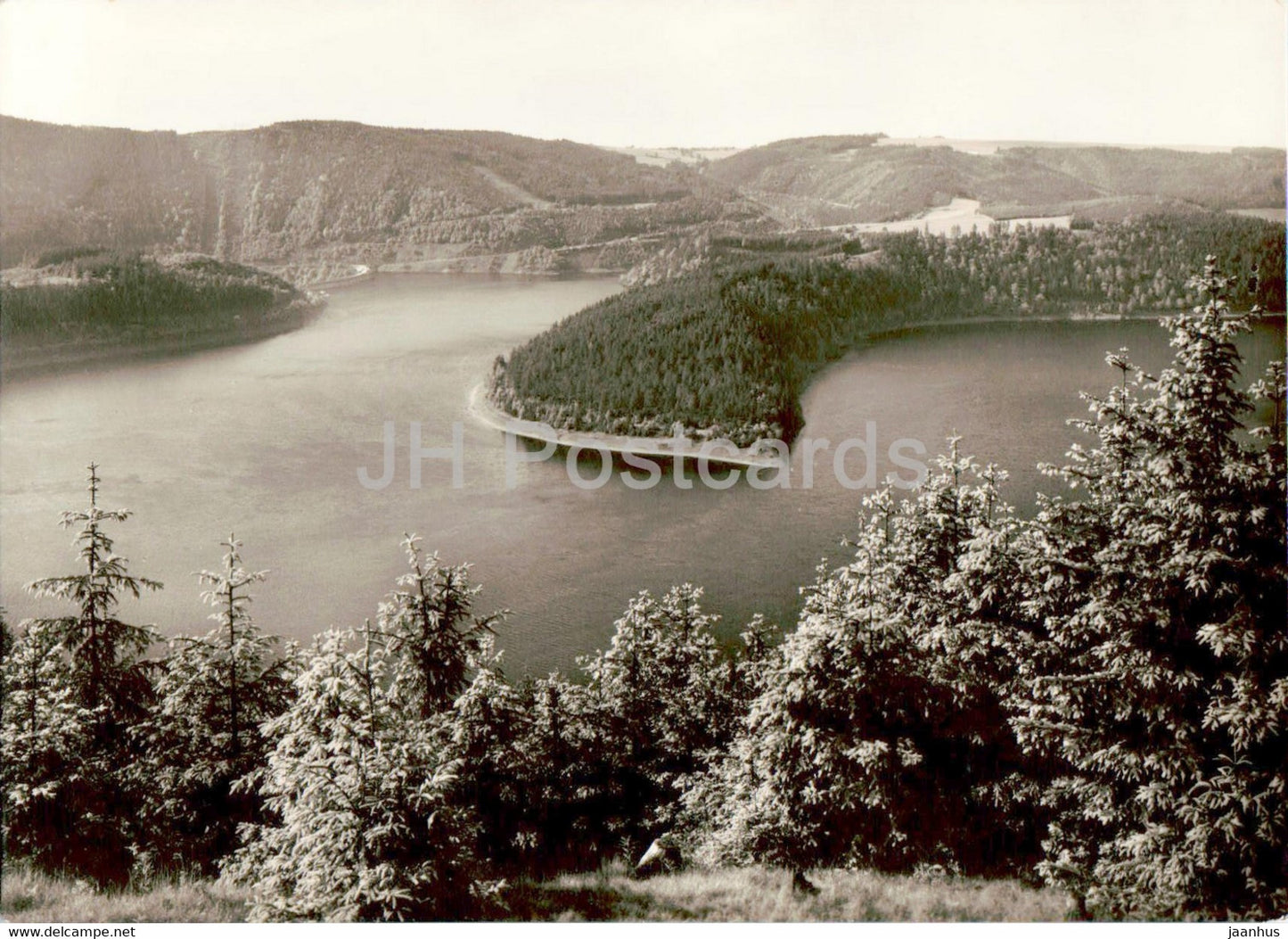 Hohenwarte Talsperre - Neuer Saaleblick - old postcard - Germany DDR - unused - JH Postcards