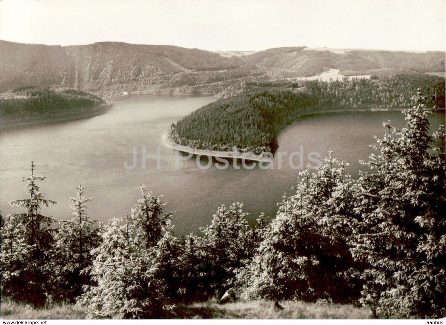 Hohenwarte Talsperre - Neuer Saaleblick - old postcard - Germany DDR - unused - JH Postcards