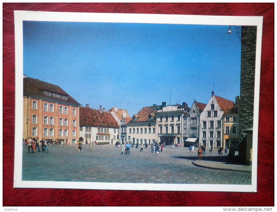 Town Hall square - Old Town - Tallinn - 1980 - Estonia - USSR - unused - JH Postcards