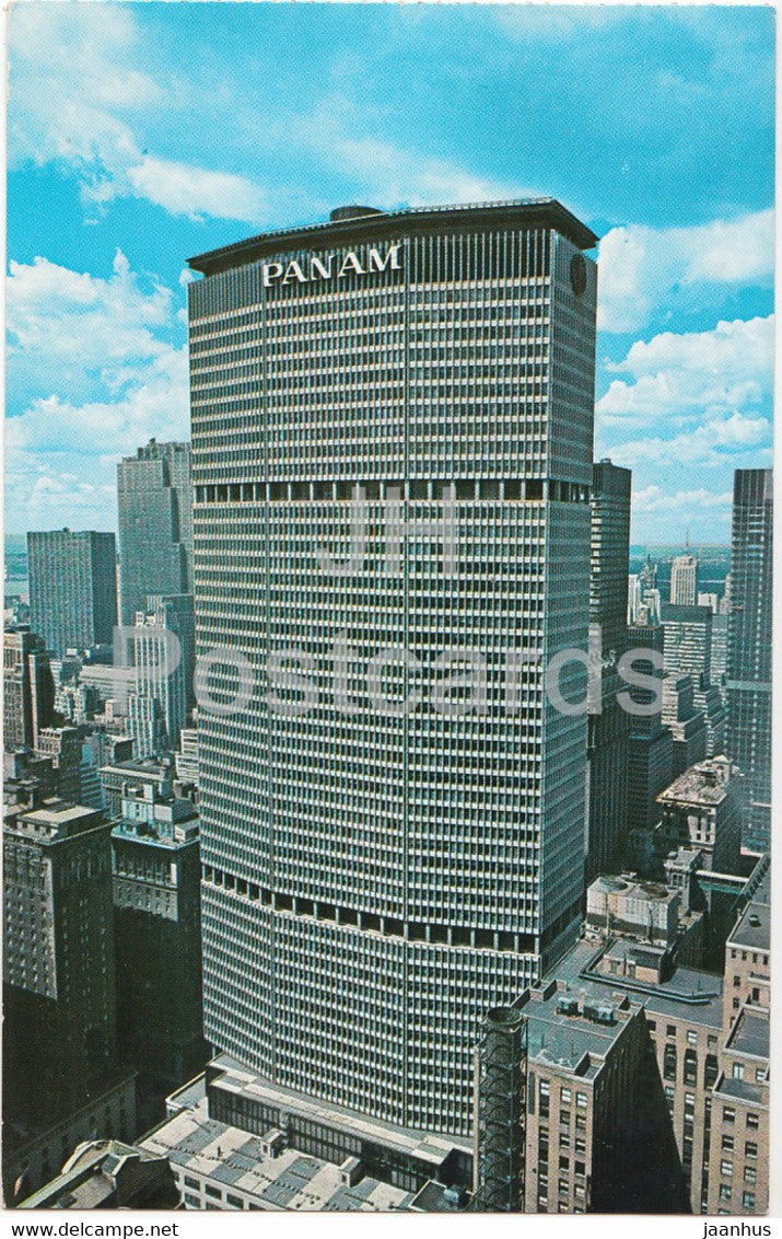 New York City - Pan Am building - 1971 - USA - used - JH Postcards
