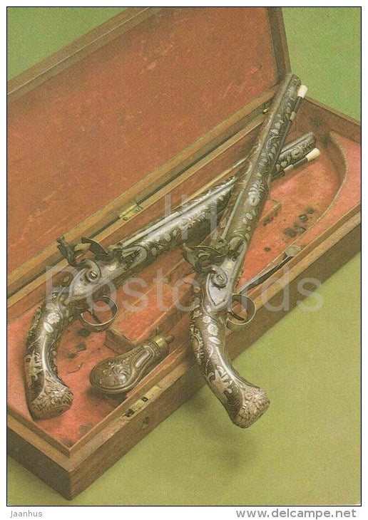 Duel Guns , XIX century - England - 1986 - Belarus USSR - unused - JH Postcards