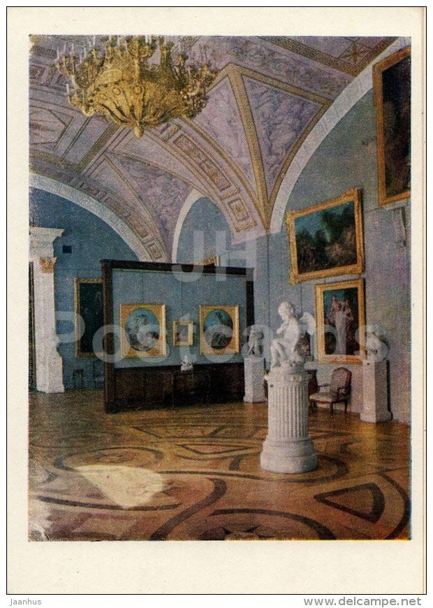 The Hall of French Art - Hermitage - St. Petersburg - Leningrad - Russia USSR - 1963 - unused - JH Postcards