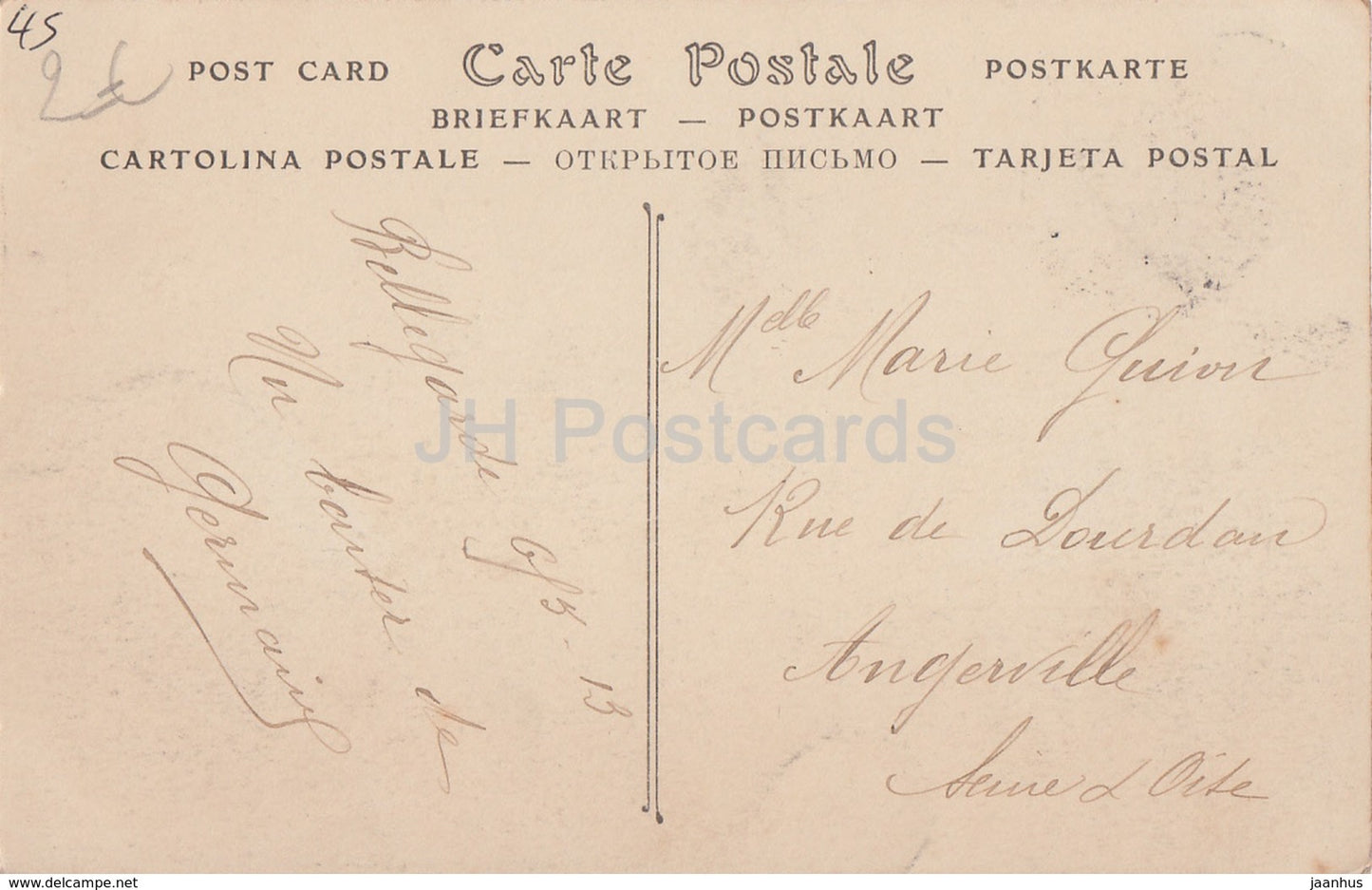 Bellegarde - Le Donjon - Facade - 1 - old postcard - 1913 - France - used