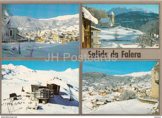 Salids da Falera 1200 m - Weiise Arena - Crap Sogn Gion - ski resort - 1987 - Switzerland - used - JH Postcards
