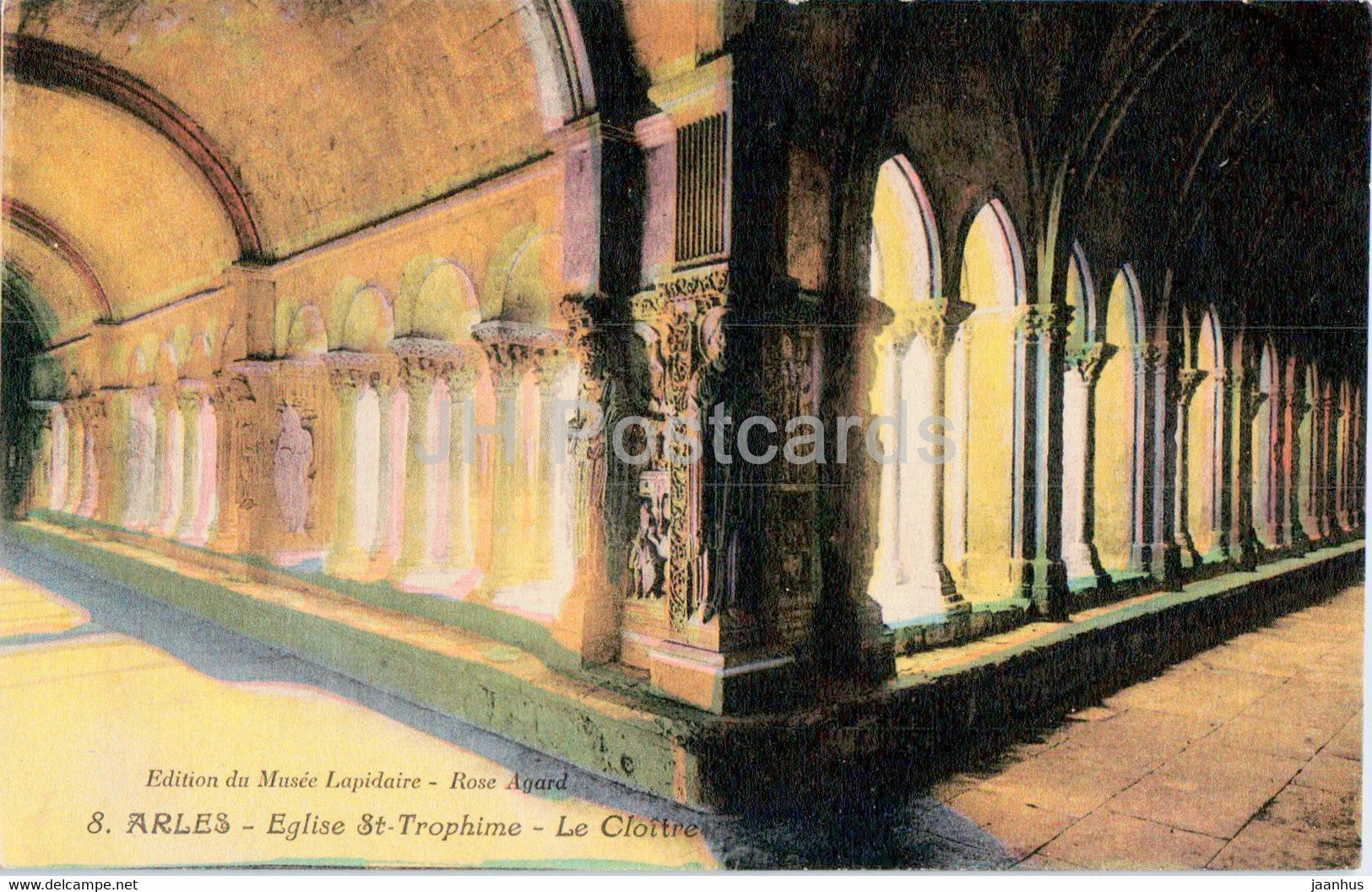 Arles - Eglise St Trophime - Le Cloitre - 8 - old postcard - France - unused - JH Postcards