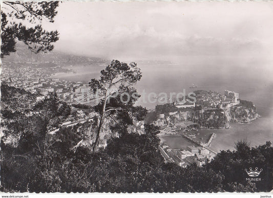 Monte Carlo - Vue generale - 69 - old postcard - 1954 - Monaco - used - JH Postcards