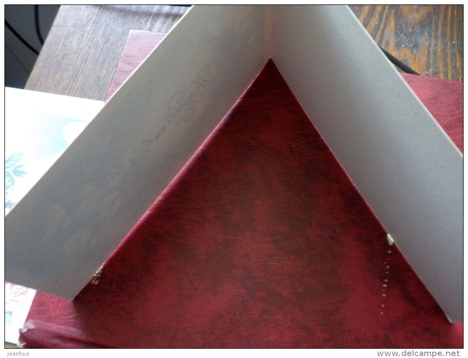 Birthday greeting card - flowers - 1986 - Russia - USSR - unused - JH Postcards