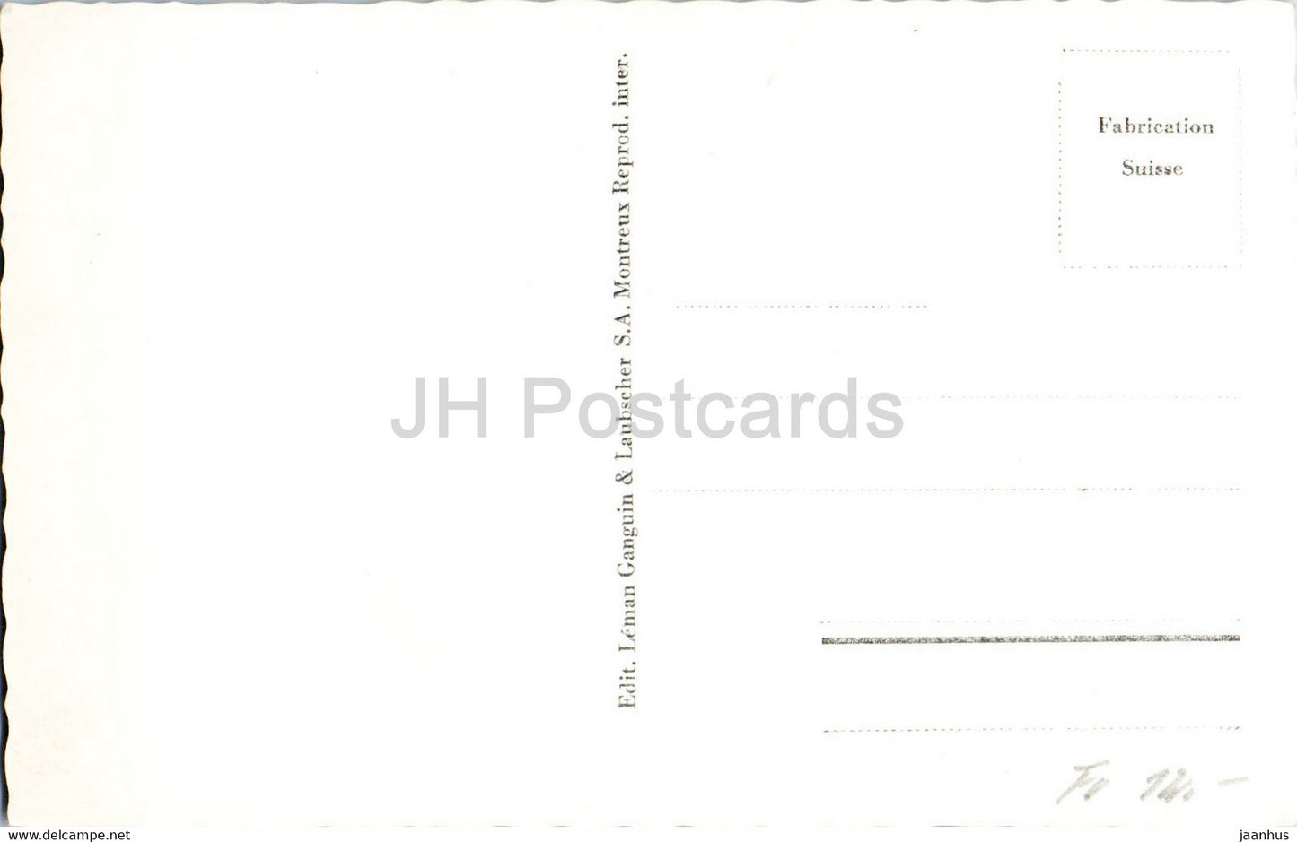 Montreux - Gare et Avenue des Alpes - 137 - voiture - carte postale ancienne - Suisse - inutilisée