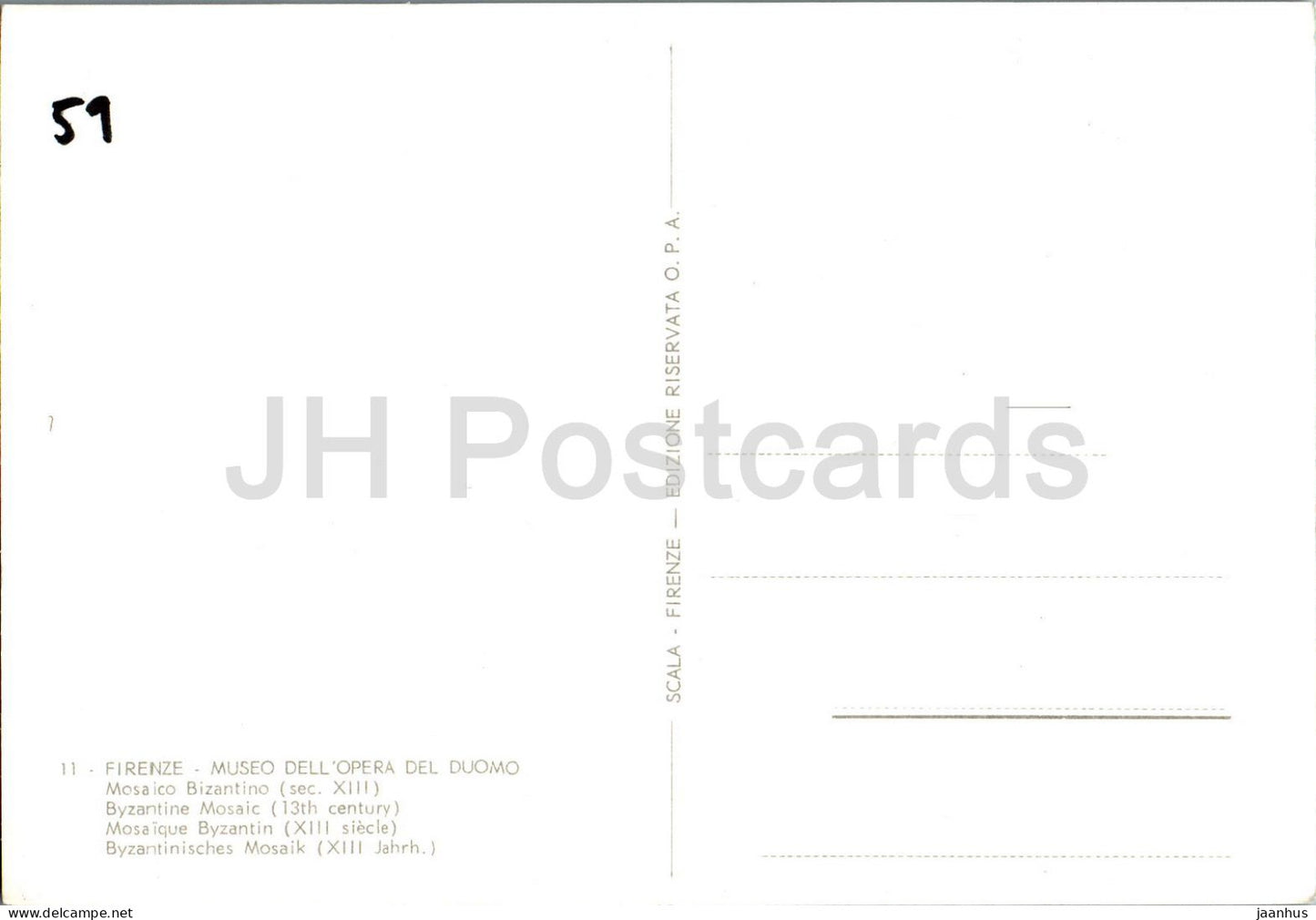 Firenze - Museo dell'Opera del Duomo - Mosaico Bizantio - Byzantine Mosaic - 11 - Italy - used