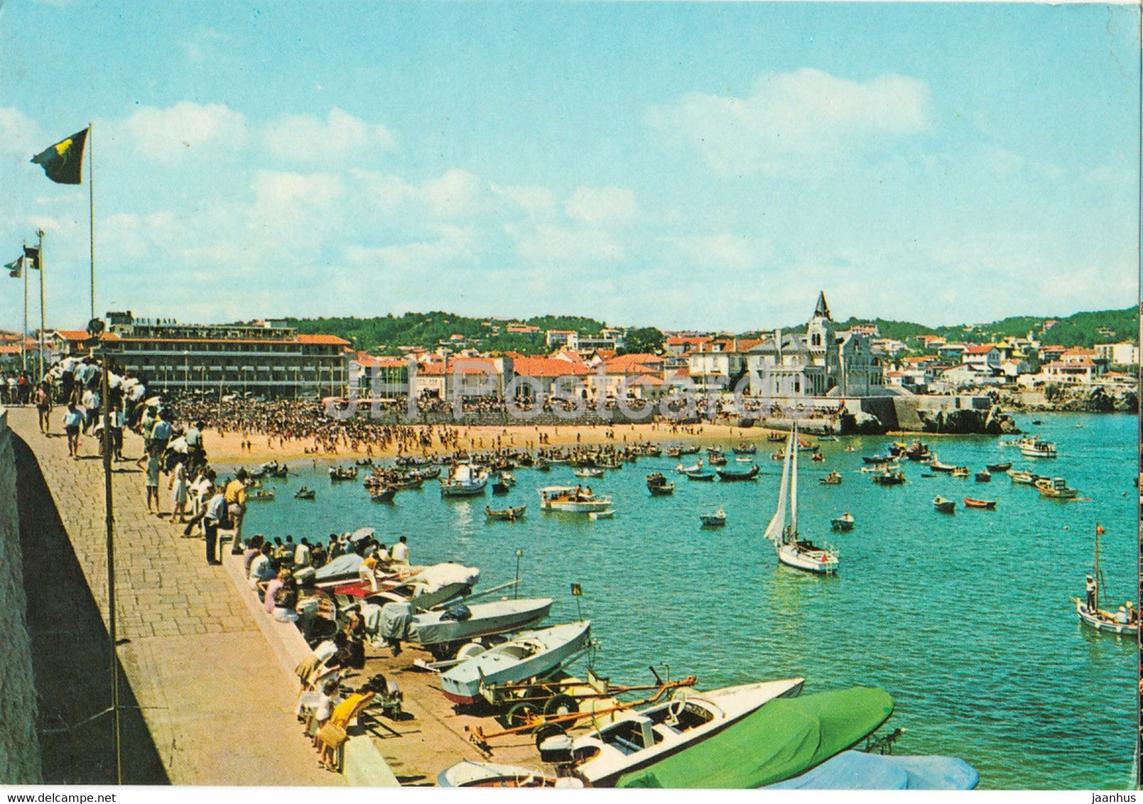 Cascais - Aspecto da Praia - Aspect of the Beach - boat - 627 - Portugal - unused - JH Postcards