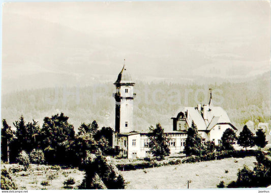 Vrkoslavice - rozhledna Petrin - Petrin lookout tower - 1968 - Czech Repubic - Czechoslovakia - used - JH Postcards