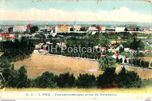 Pau - Vue Panoramique prise de Guindalos - 2 - old postcard - France - unused - JH Postcards