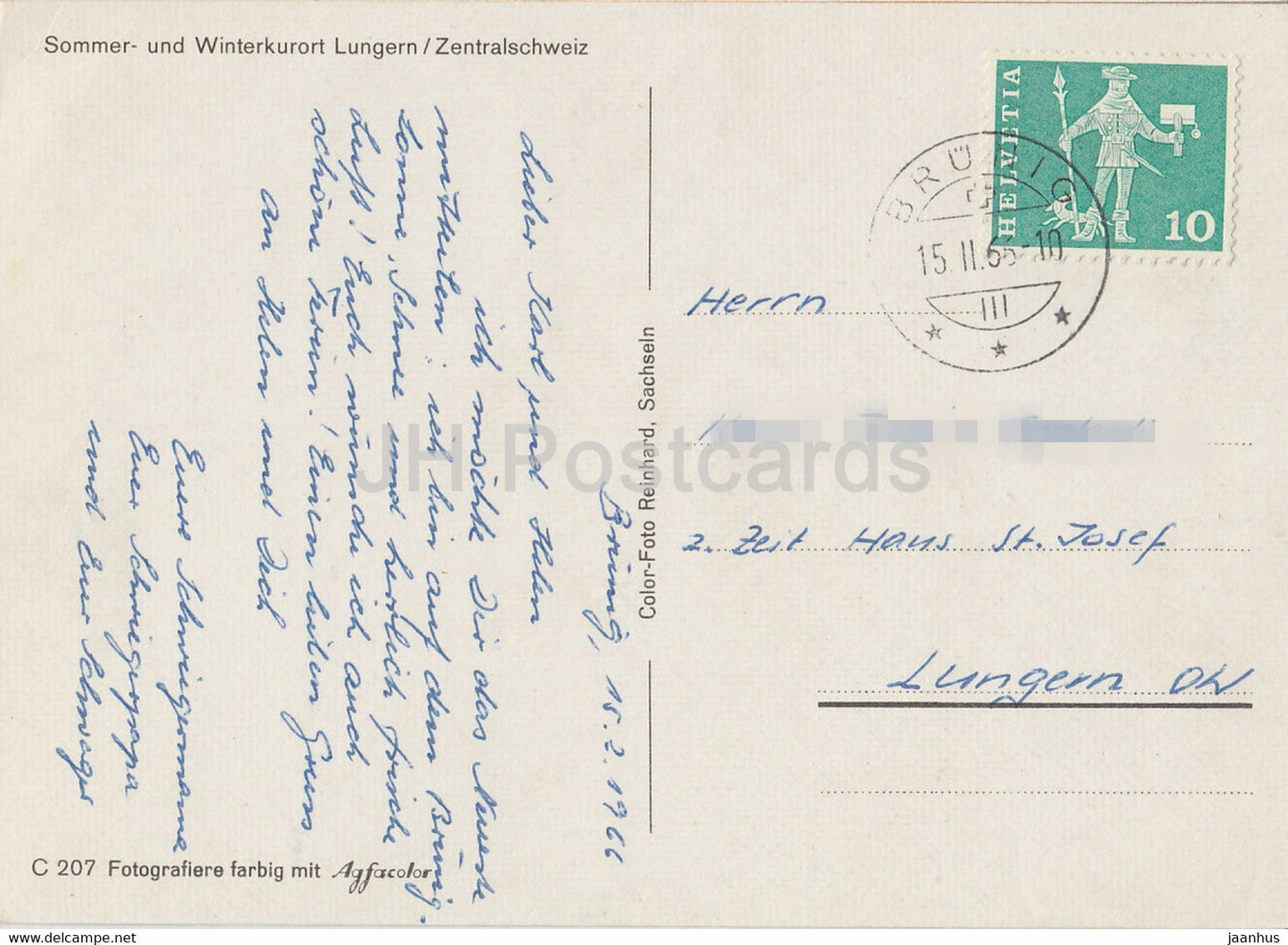 Sommer und Winterkurort Lungern - 1966 - Suisse - occasion