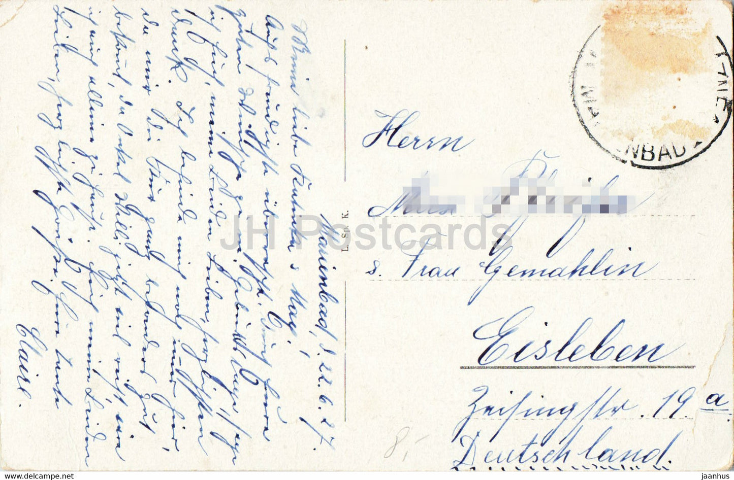 Marienbad - Marienbad - Kurhaus - Rudolfsquelle - Kurpromenade - alte Postkarte - 1927 - Tschechien - gebraucht