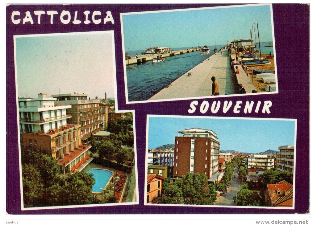 Cattolica Souvenir - Rimini - Emilia-Romagna - A 164 - Italia - Italy - sent from Italy Cattolica to Germany 1983 - JH Postcards