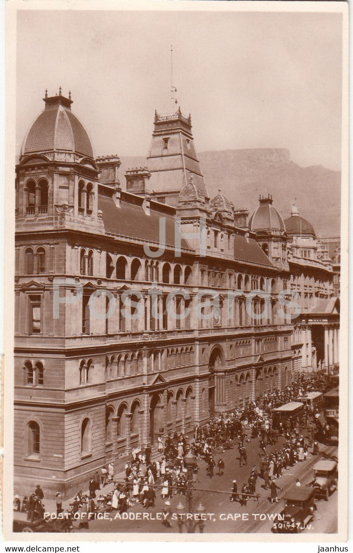 Cape Town - Post Office - Adderley - 501447 - old postcard - South Africa - used - JH Postcards