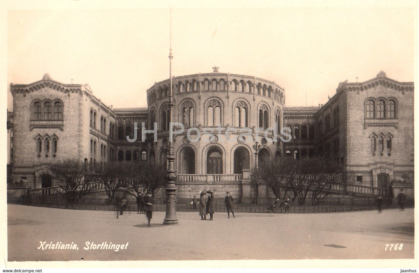 Kristiania - Oslo - Storthinget - 7768 - old postcard - Norway - unused - JH Postcards
