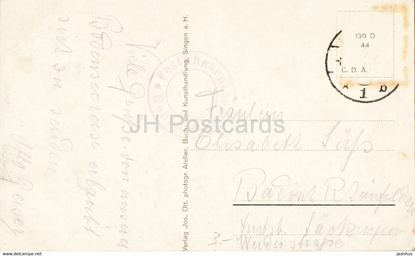 Singen - Hohentwiel - alte Ansichtskarte - Deutschland - gebraucht