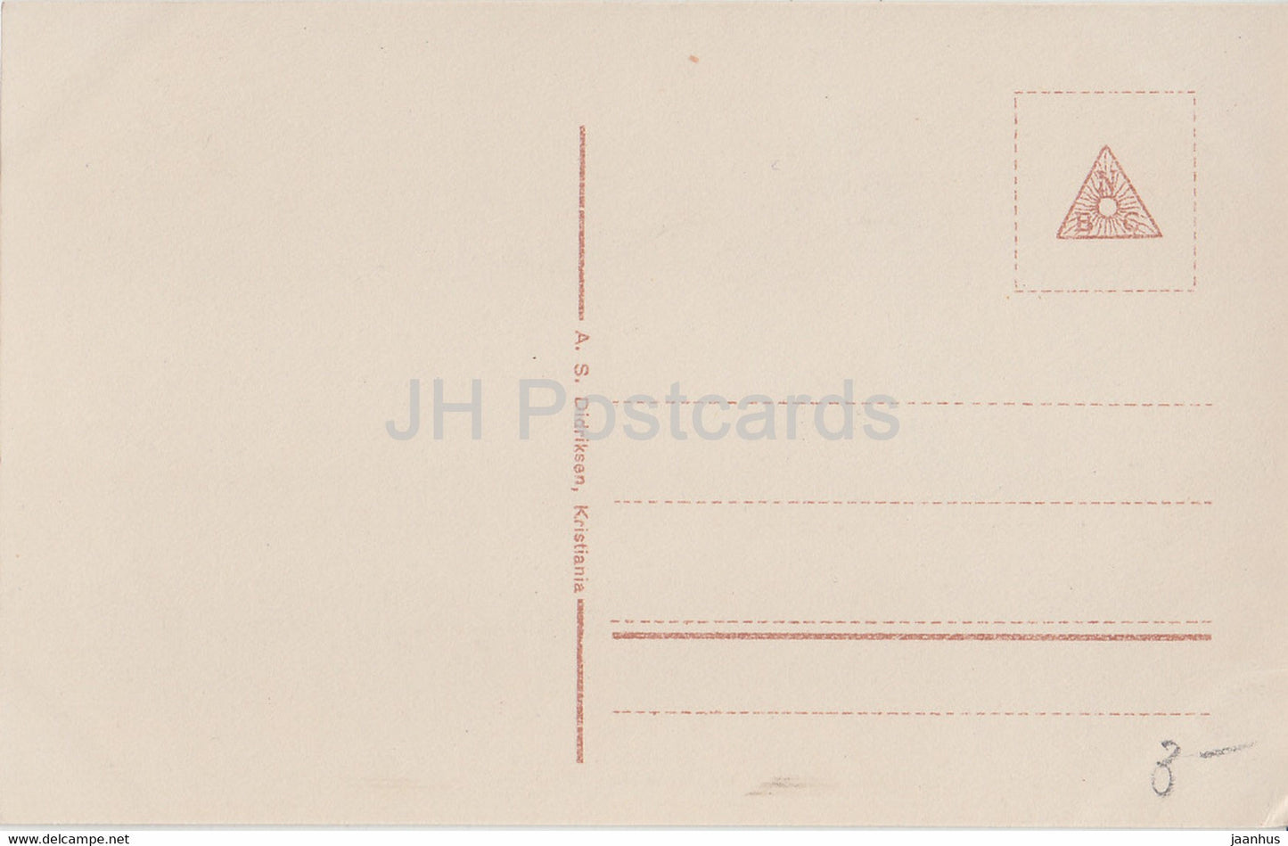 Kristiania - Oslo - Storthinget - 7768 - carte postale ancienne - Norvège - inutilisée