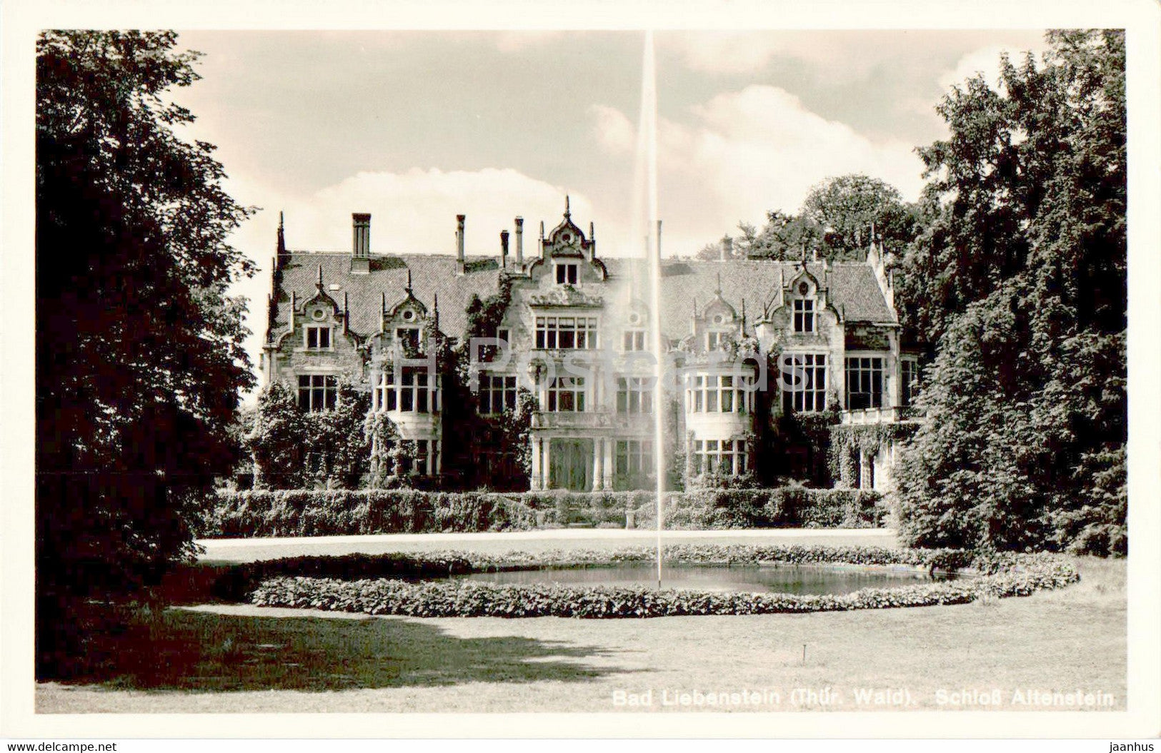 Bad Liebenstein - Schloss Altenstein - castle - old postcard - Germany - unused - JH Postcards