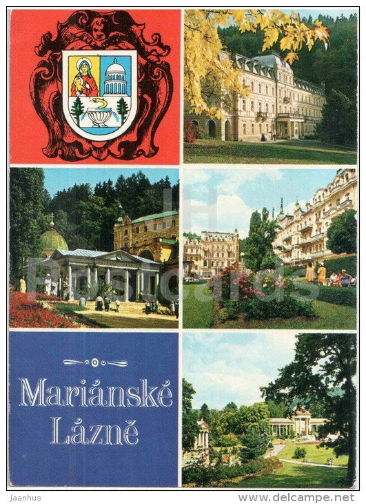Marianske Lazne - Marienbad - spa - Central Spa - Peace Square - Rudolph Spring - Czech Rwpublic - unused - JH Postcards