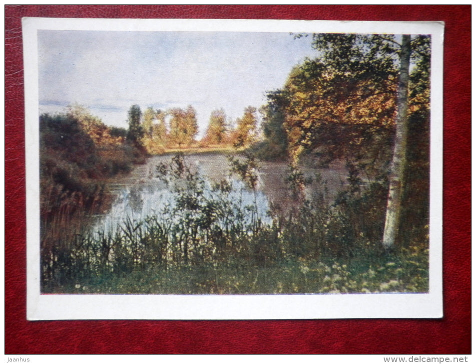 Trigorskoye - large upper pond - 1963 - Russia USSR - unused - JH Postcards