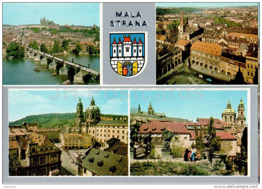 Mala Strana - Prague Castle - Charles Bridge - Praha - Prague - Czechoslovakia - Czech - unused - JH Postcards