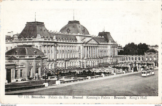 Bruxelles - Brussels - Palais du Roi - Konig's Paleis - 116 - old postcard - Belgium - unused - JH Postcards