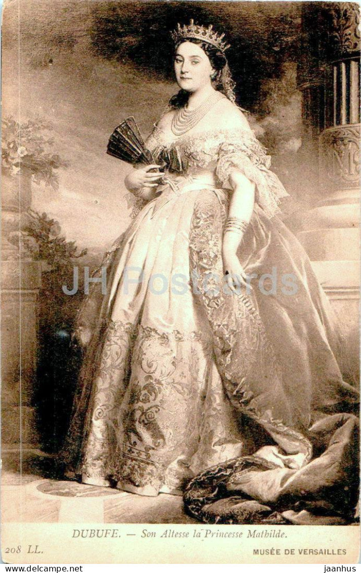 Dubufe - Son Altesse la Princesse Mathilde - Frech art - 208 - old postcard - France - unused - JH Postcards