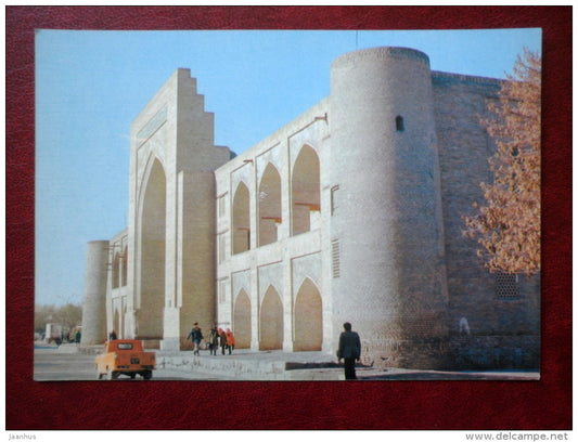 architectural monument of the 16th century - madrasah Kukeldash - 1970 - Uzbekistan USSR - unused - JH Postcards