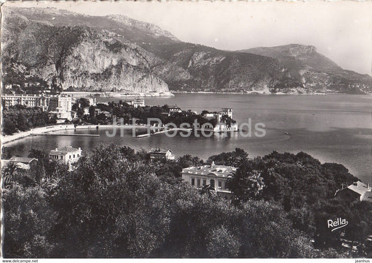 La Cote d'Azur - Beaulieu Sur Mer - La Pointe de la Formica et la Tete de Chien - old postcard - 1950s - France - used - JH Postcards