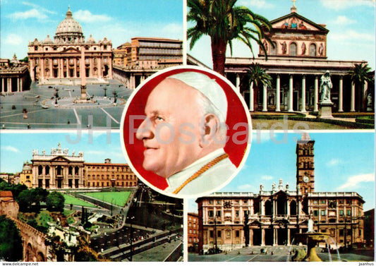 Roma - Rome - St Peter's Square - Pope - multiview - 23640 - Italy - unused - JH Postcards
