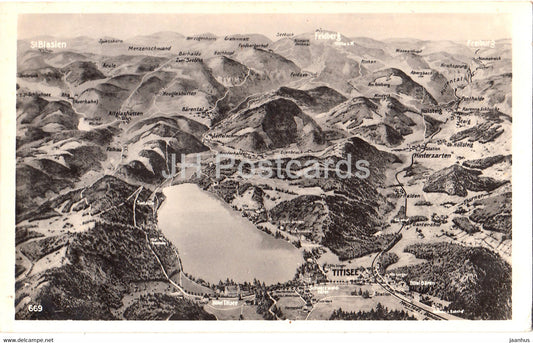 Titisee - 669 - old postcard - Germany - unused - JH Postcards