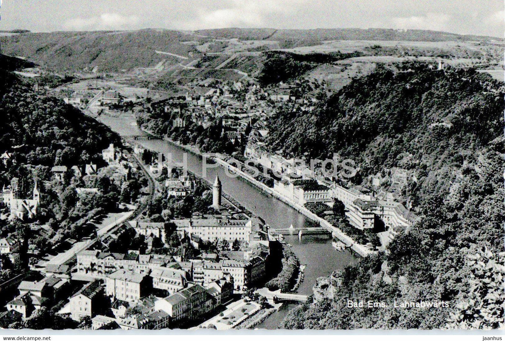 Bad Ems - Lahnabwarts - old postcard - Germany - unused - JH Postcards