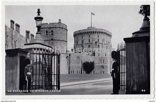 An Entrance to Windsor Castle - 56 - 1961 - United Kingdom - England - used - JH Postcards
