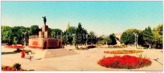 monument to Lenin - Ashkhabad - Ashgabat - 1968 - Turkmenistan USSR - unused - JH Postcards