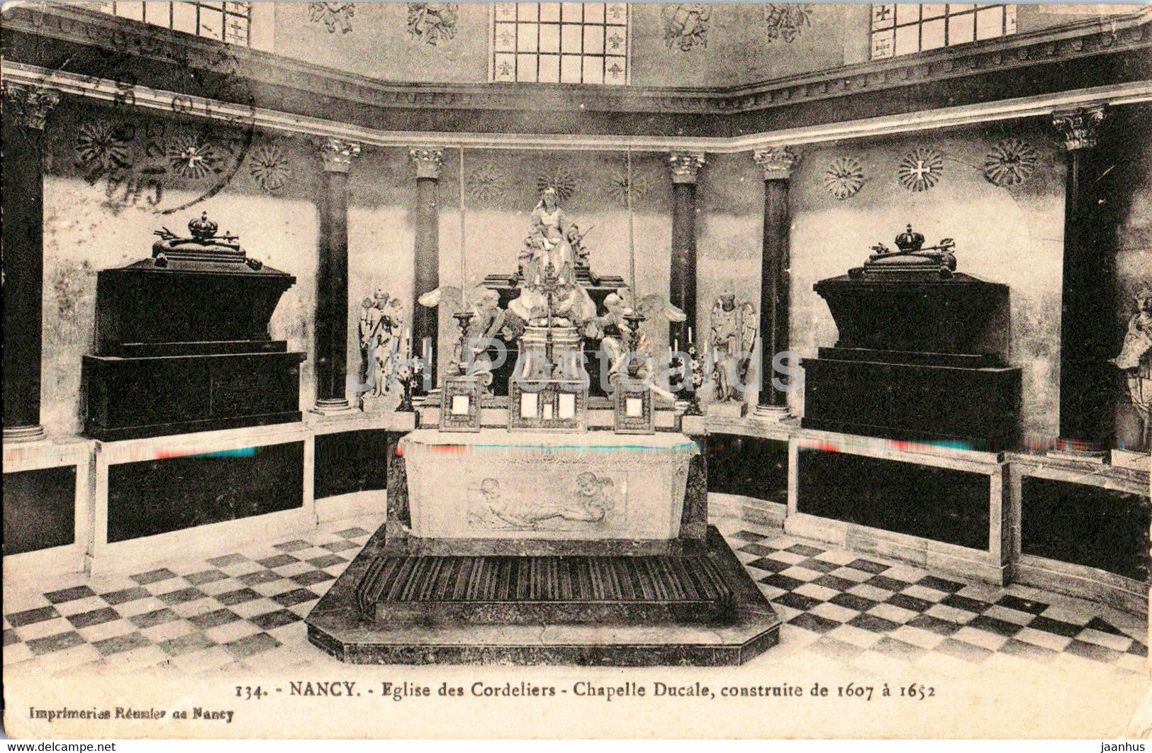Nancy - Eglise des Cordeliers - Chapelle Ducale - church - 134 - old postcard - 1918 - France - used - JH Postcards