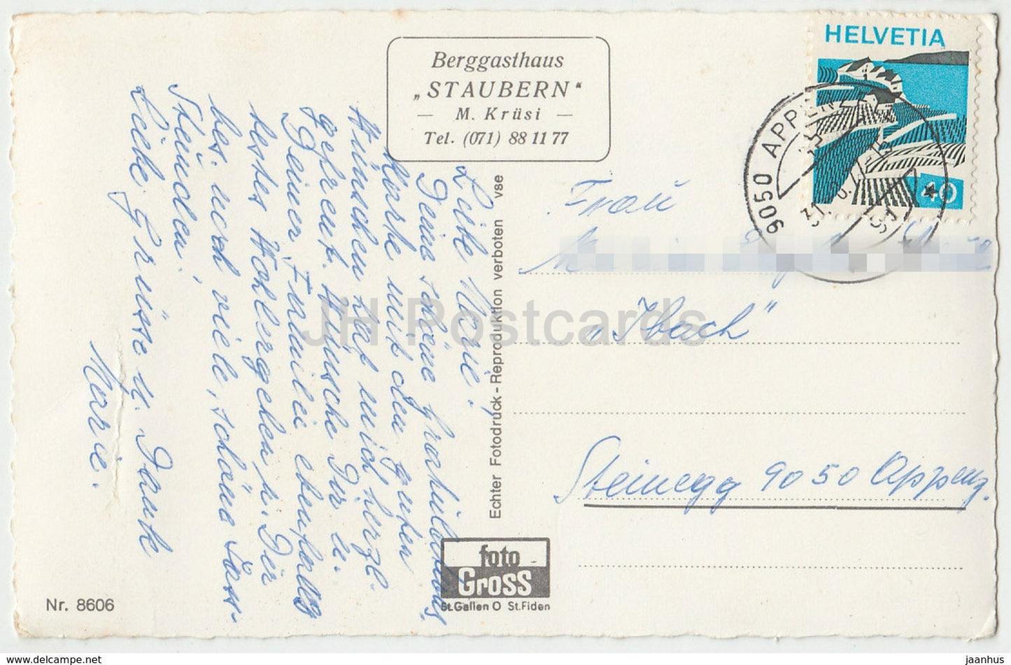 Bergfrieden - 8606 - Schweiz - 1977 - gebraucht