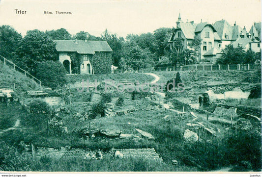 Trier - Rom Thermen - old postcard - Germany - unused - JH Postcards
