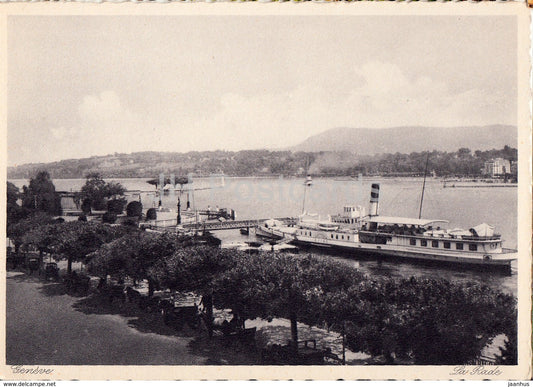Geneve - Geneva - La Rade - steamer - passenger ship - Switzerland - unused - JH Postcards