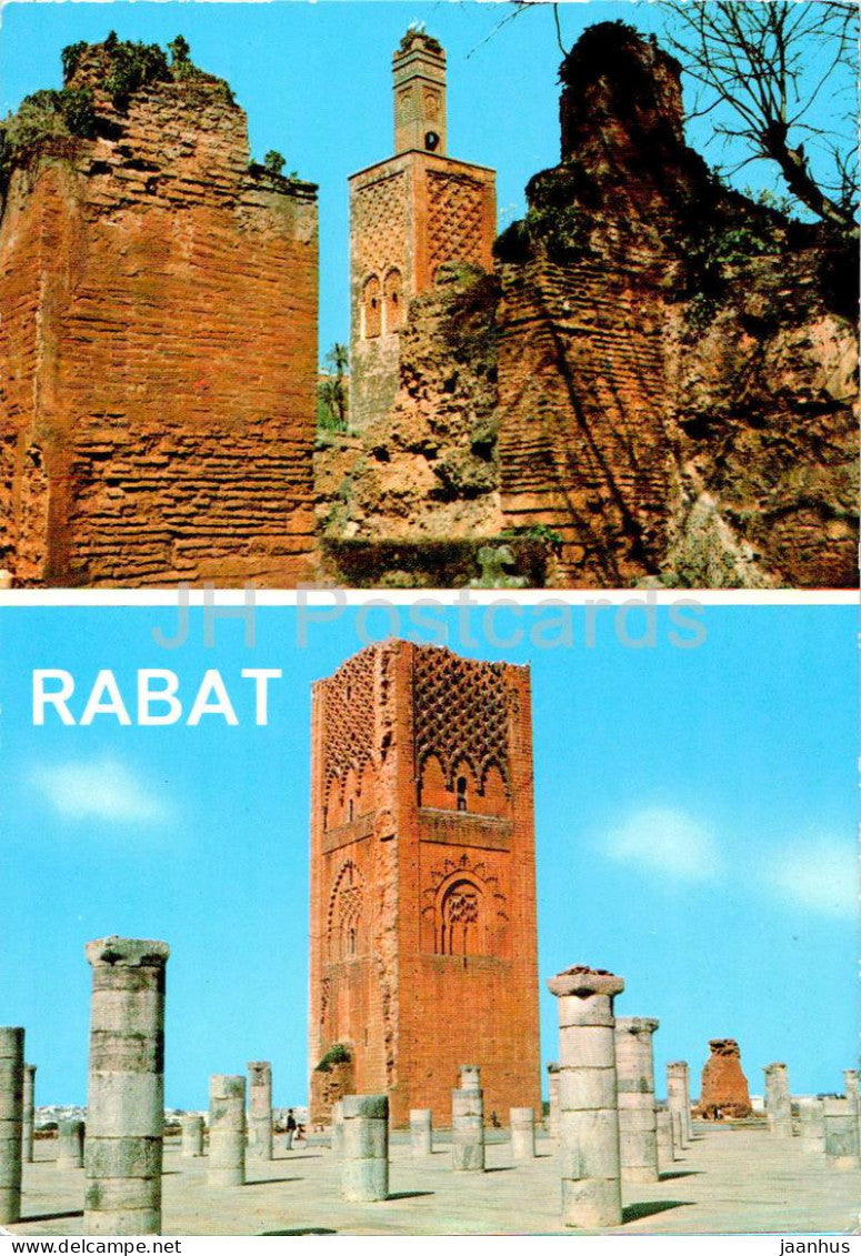 Rabat - Le Minaret du Chellah - La Tour Hassan - tower - 2021 - Morocco - used - JH Postcards