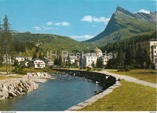 San Bernardino Villaggio 1608 m con Pizzo Uccello - 5820 - Switzerland - unused - JH Postcards