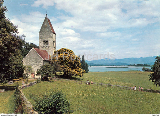 Insel Ufenau - island - church - special seal MS Wadensw - 1971 - Switzerland - used - JH Postcards