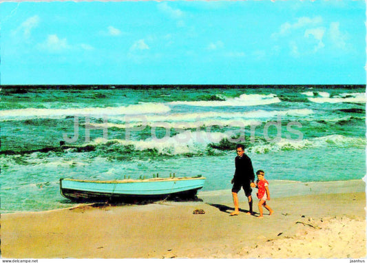 Dansk strandparti - From a Danish Beach - boat - 49905 - Denmark - used - JH Postcards