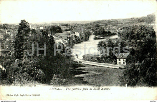 Epinal - Vue Generale prise de Saint Antoine - old postcard - France - unused - JH Postcards