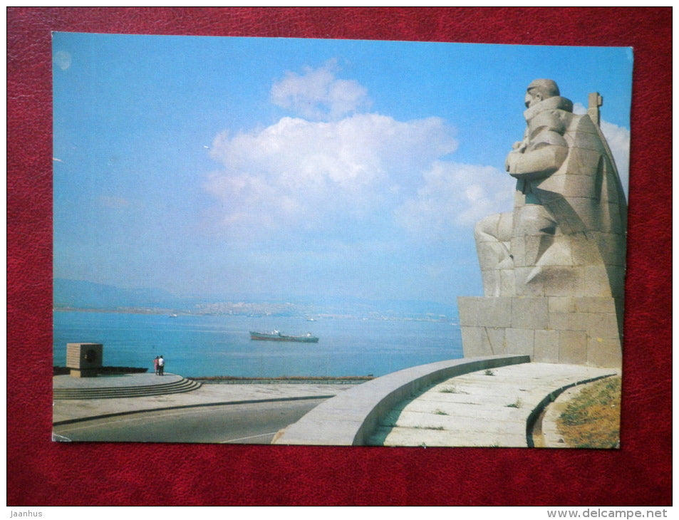 monument-ensemble in memory of the sunken ships in 1918 - Novorossiysk - Black Sea Coast - 1983 - Russia USSR - unused - JH Postcards