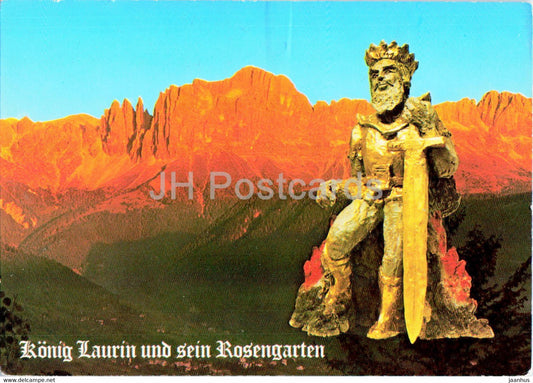 Konig Laurin und sein Rosengarten - Kunstkeramik Gertrud Mitterstieler Widmann - sculpture - 1979 - Italy - used - JH Postcards